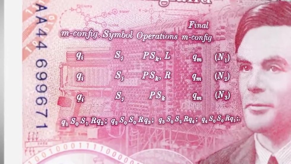 Bank of England unveil new £50 note featuring Alan Turing