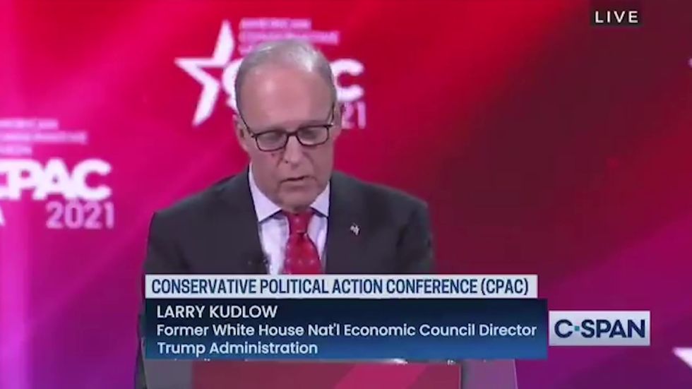 Larry Kudlow refers to Trump as 'the boss' at CPAC