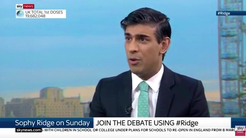 Rishi Sunak rules out accelerating the roadmap out of lockdown