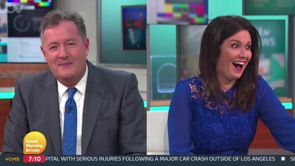 Piers Morgan calls himself 'b******' live on TV