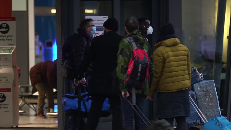 'Red list' passengers arrive ahead of hotel quarantine