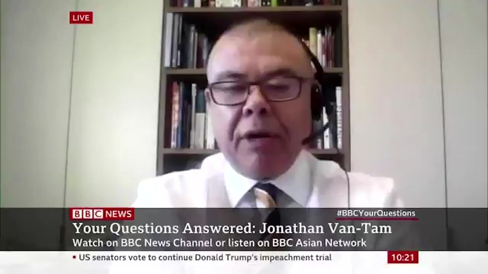 Jonathan Van-Tam says 90% of covid cases are now Kent variant and South African not growing fast