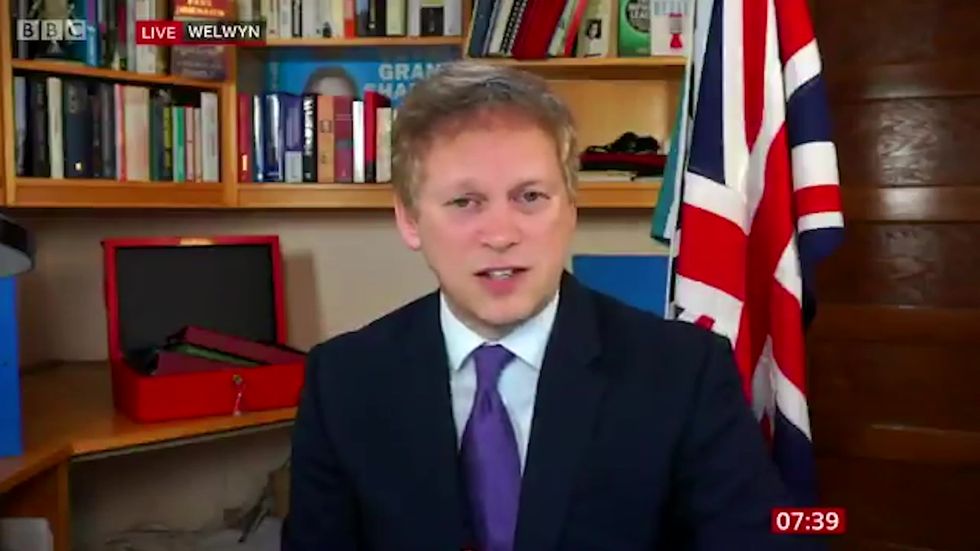 Grant Shapps hints holidays will depend on vaccinations being completed