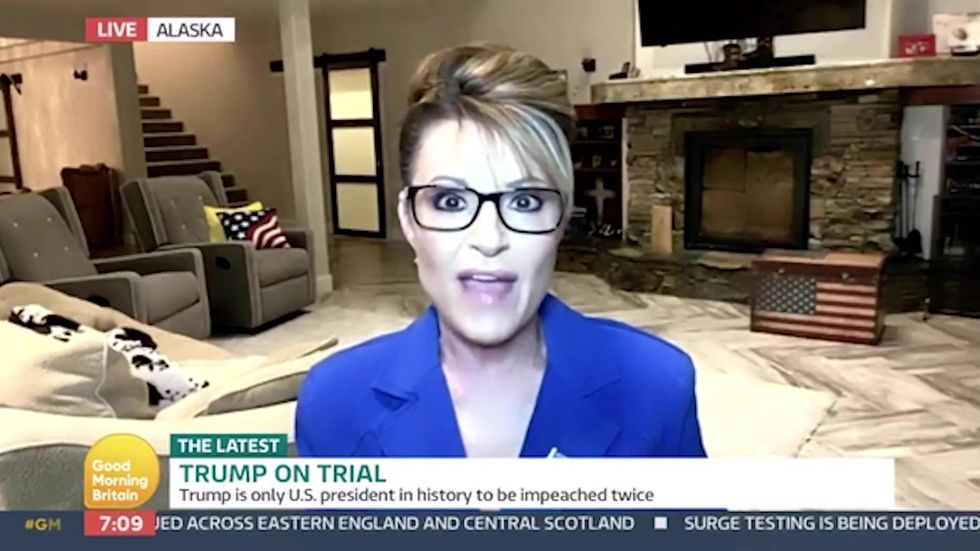 Piers Morgan clashes with Sarah Palin over US election