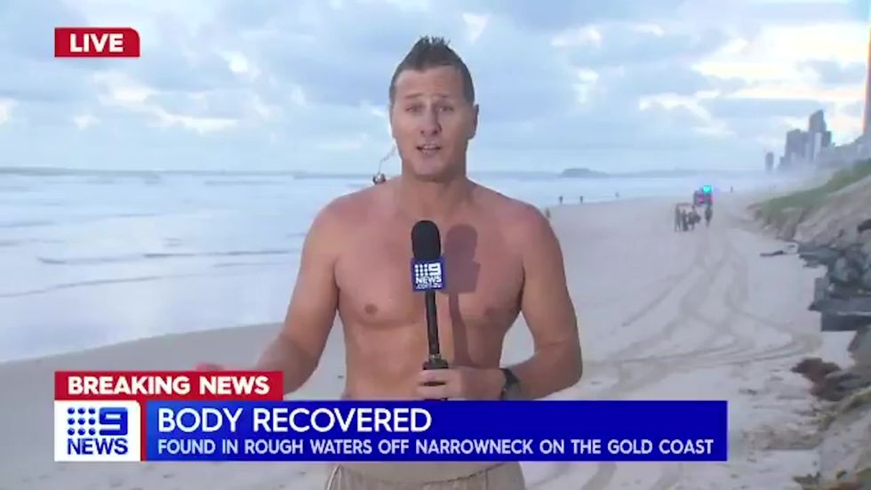 TV weatherman tells of moment he stripped down to rescue drowning surfer