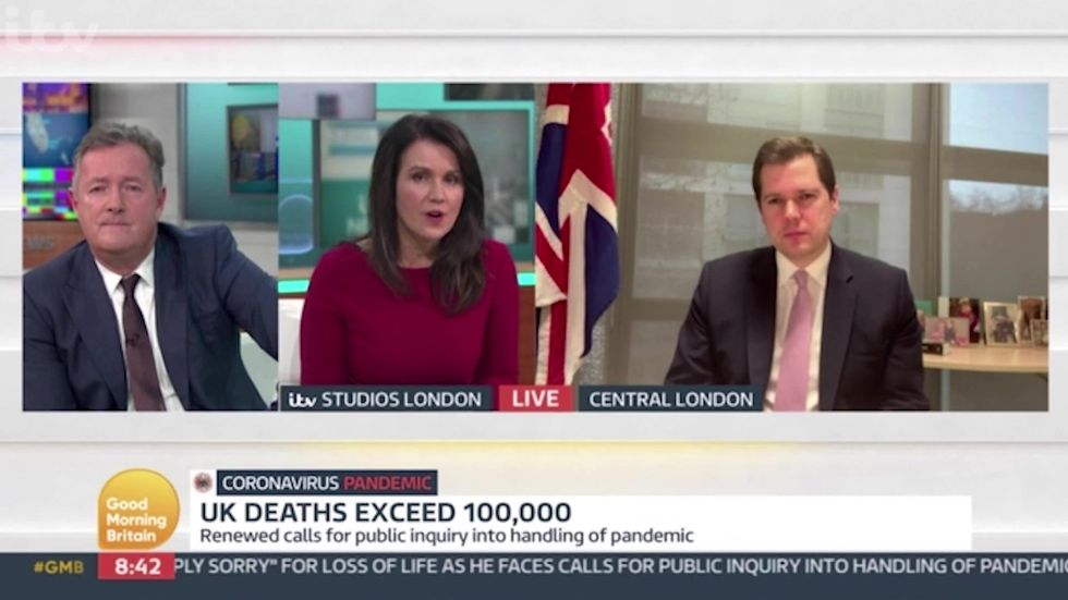 Piers Morgan confronts minister with Boris clip in awkward GMB interview