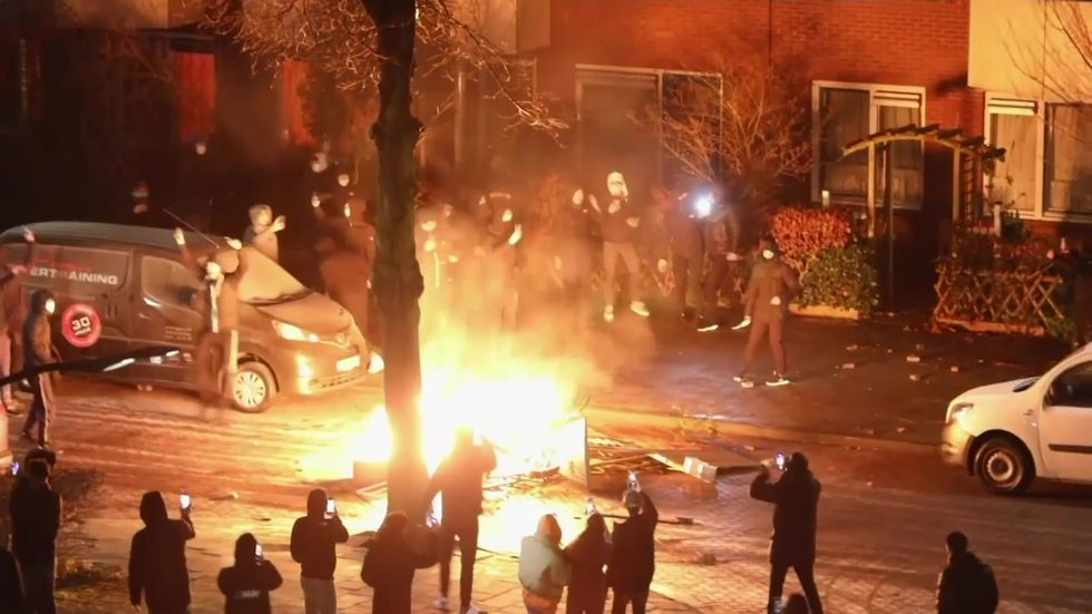 Curfew protesters in Haarlem clash with Dutch police