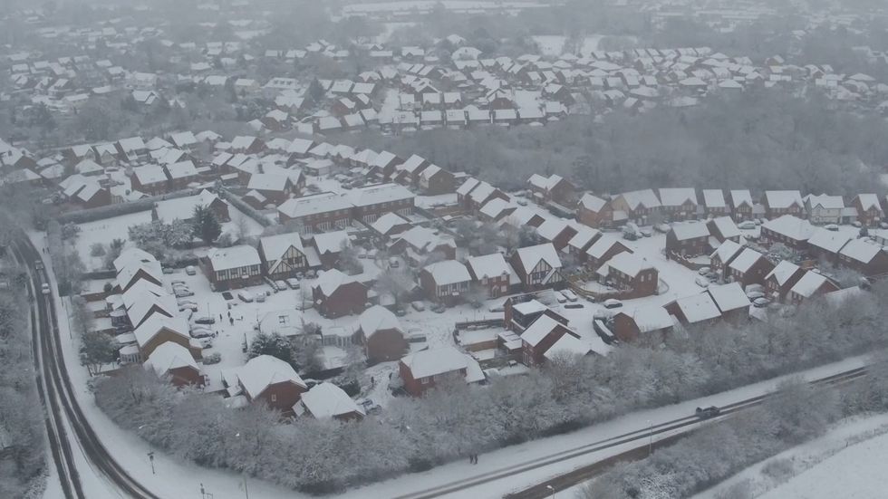 UK is blanketed in snow during cold snap