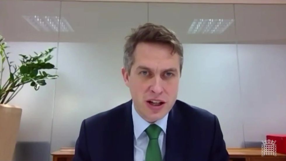 Gavin Williamson says he was 'absolutely disgusted' by standards of food parcels