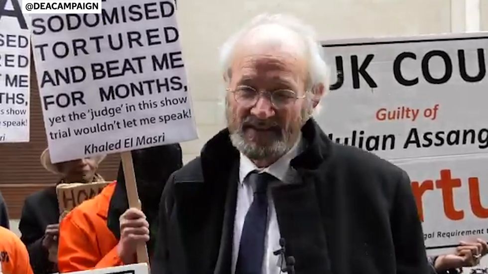 John Shipton, father of Julian Assange, says case against his son intended to cover up war crimes