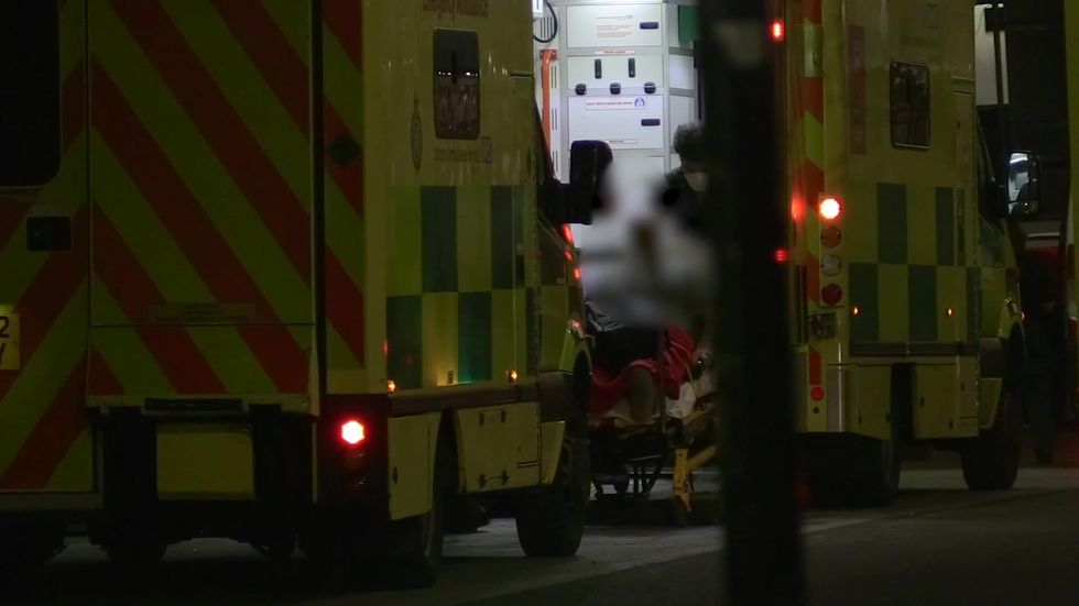 Ambulances queue outside London hospital as patient cases in capital higher than first wave