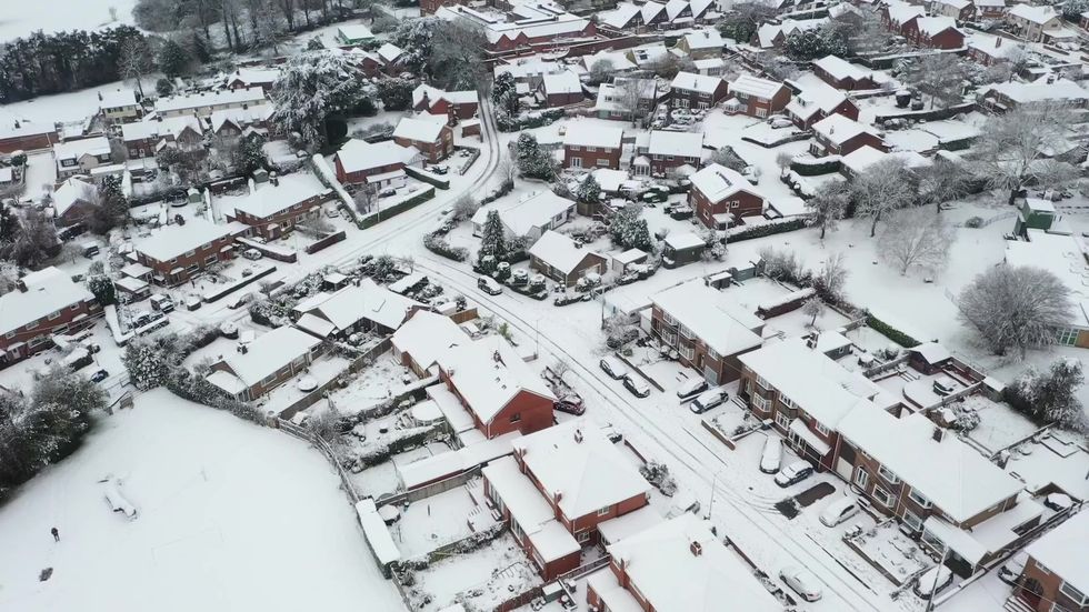 Snow blankets parts of the UK