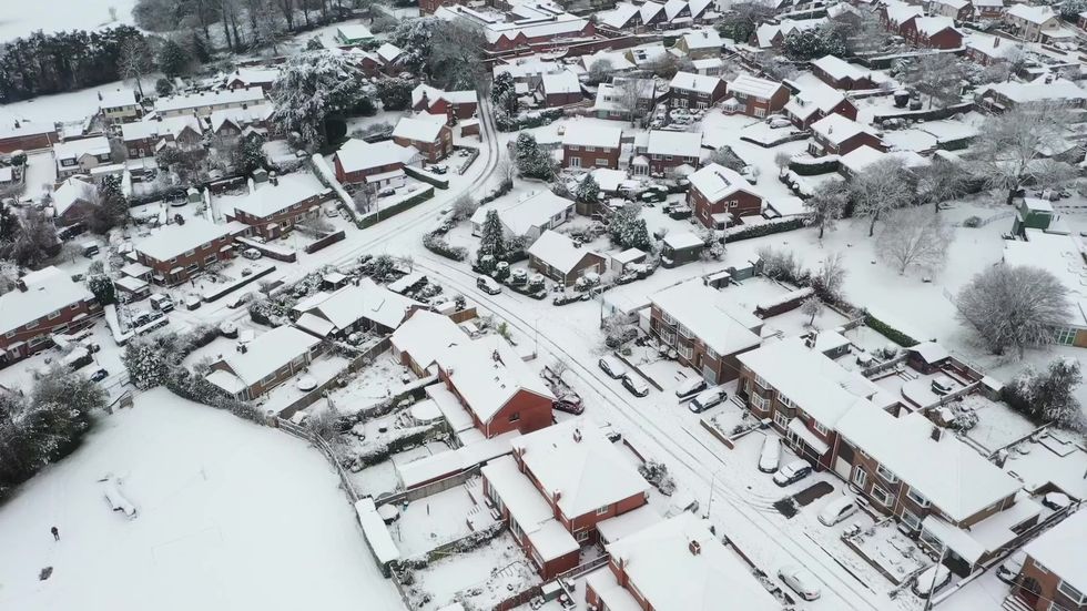 Snow blankets parts of the UK