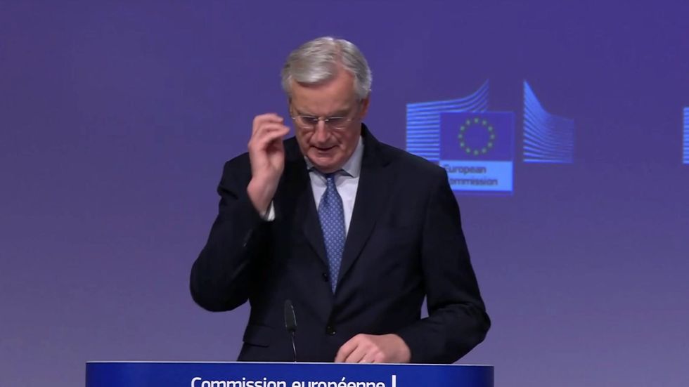 Michel Barnier says 'the clock is no longer ticking' on Brexit