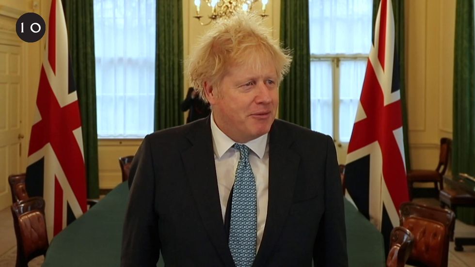 Boris Johnson thanks armed forces personnel during Christmas video call
