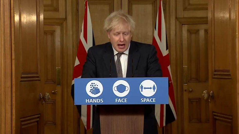 Boris Johnson urges Britons to have a merry 'little' Christmas