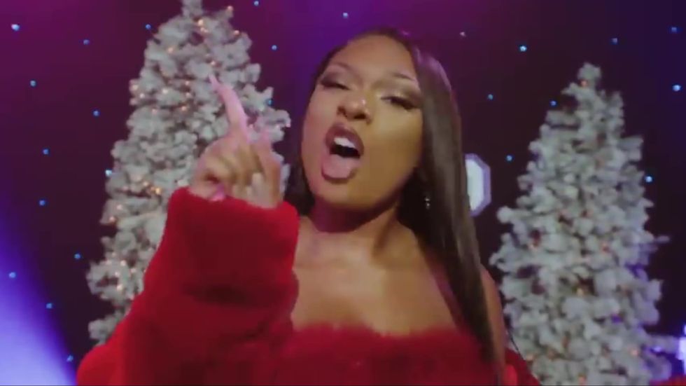 Megan Thee Stallion performs Christmas Remix of hit 'Savage' with James Corden