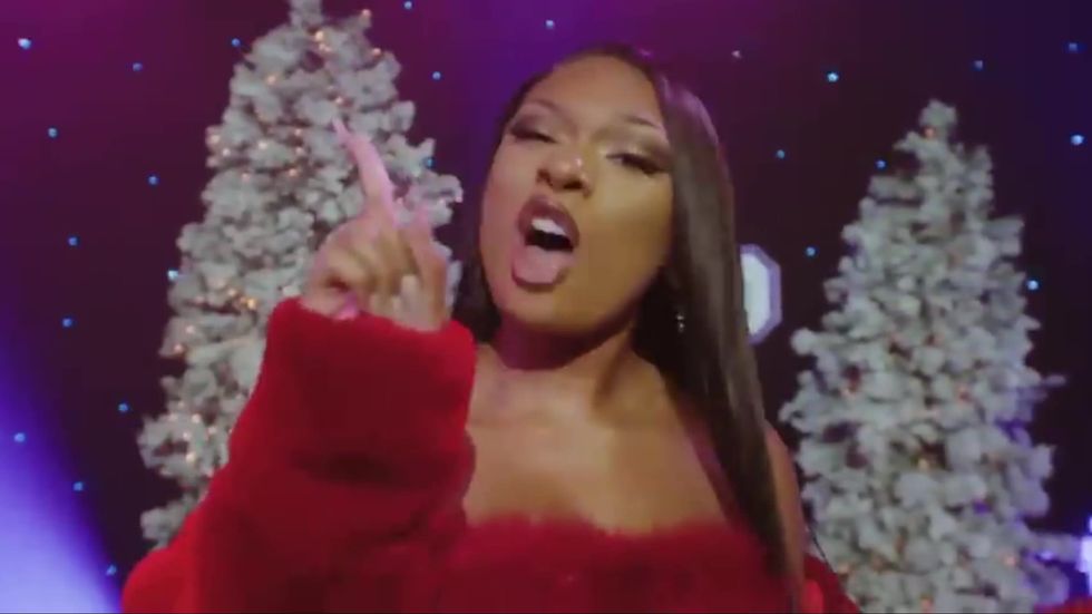Megan Thee Stallion performs Christmas Remix of hit 'Savage' with James Corden