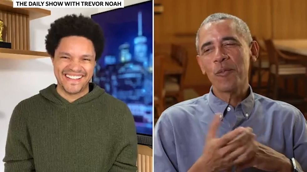 Obama jokes about birth conspiracy with Trevor Noah