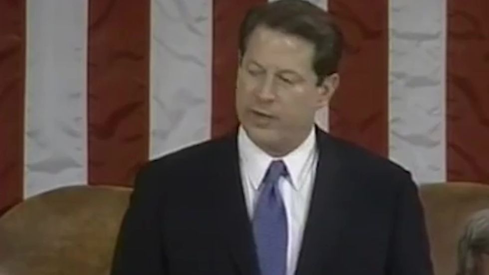 Al Gore declares George W Bush's election