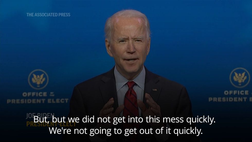 Biden vows 100m vaccines in first 100 days as president