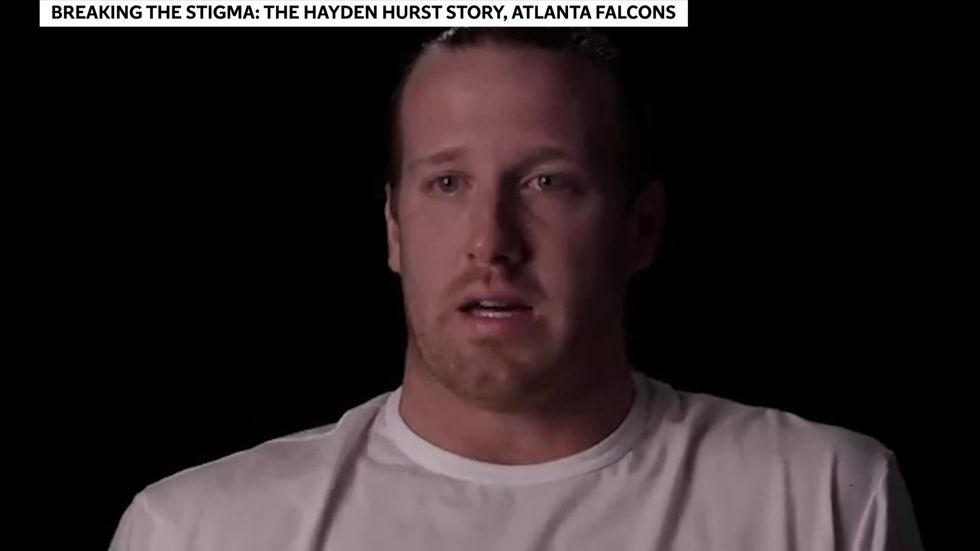 Atlanta Falcons' Hayden Hurst talks about his struggles with mental health