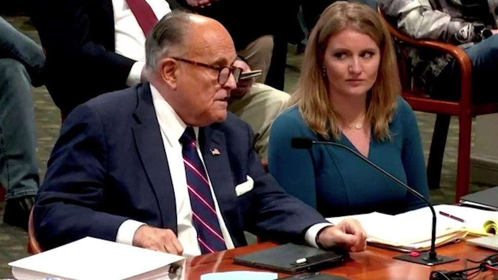 Bizarre 'fart' noise appears to come from Rudy Giuliani during hearing