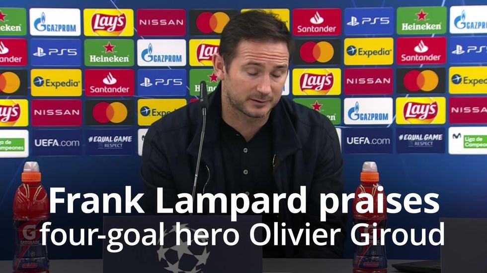 Four-goal Olivier Giroud the ultimate professional, says Chelsea boss Frank Lampard