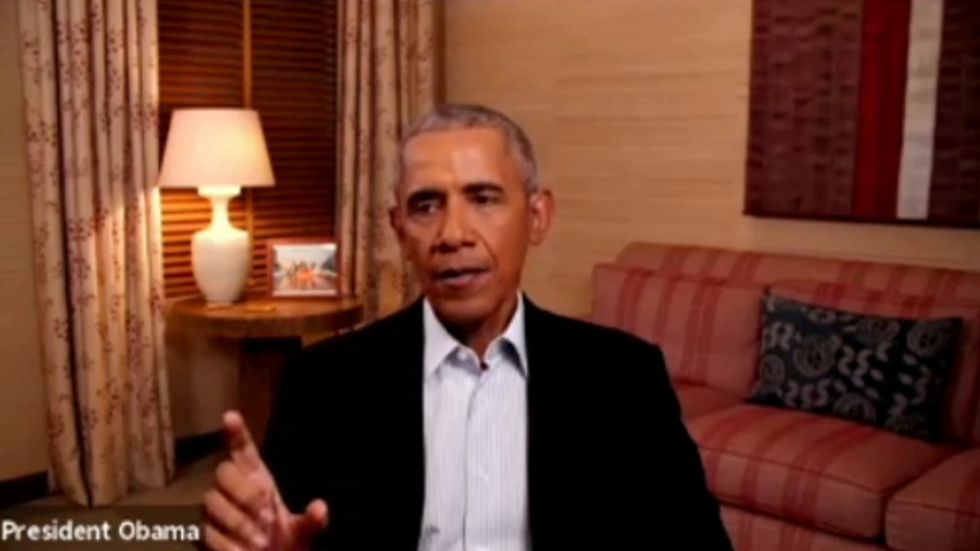Obama says that police reform messages make white Americans fear Black community will 'get out of control'