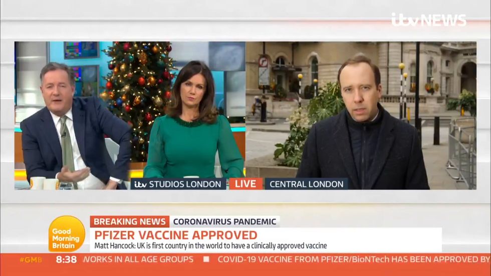 Matt Hancock says he will take Covid vaccine live on air