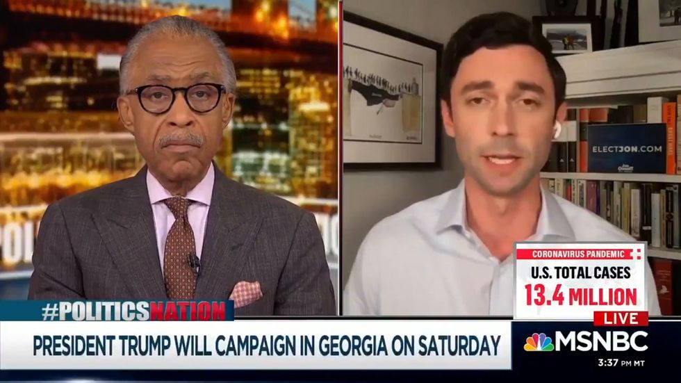 Democrat Georgia candidate launches blistering attack on Trump state visit
