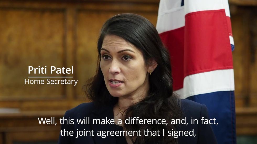 Priti Patel outlines new agreement to curb English Channel migration