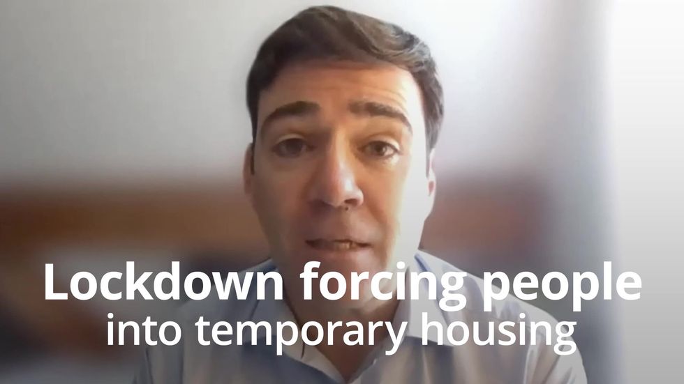 Lockdown forcing people into temporary housing, says Andy Burnham