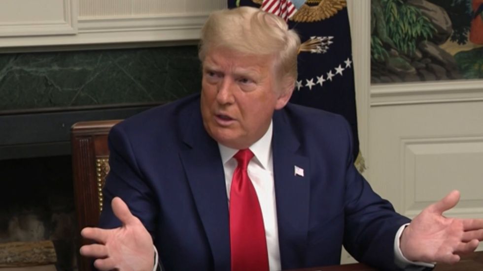 Trump snaps at reporter objecting to his false claims about the election