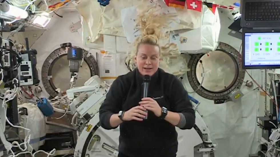 Astronauts celebrate Thanksgiving from space