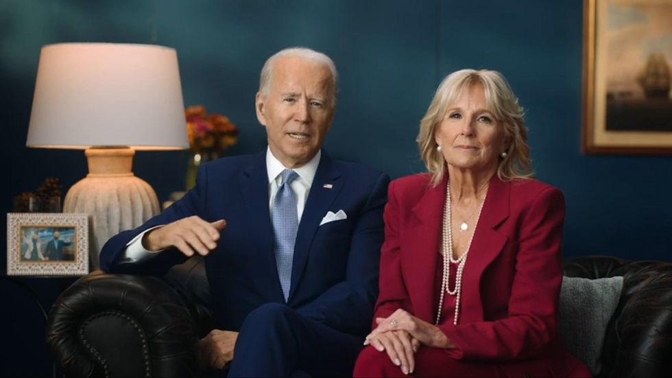 Bidens promise 'better days' in Thanksgiving message