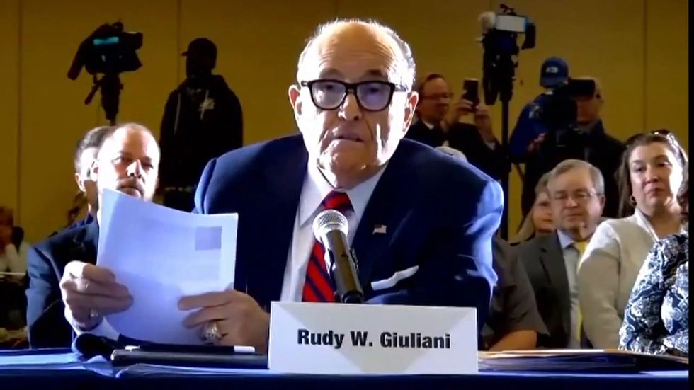 ‘Your election is a sham’: Giuliani tells Pennsylvania as he appears in Gettysburg