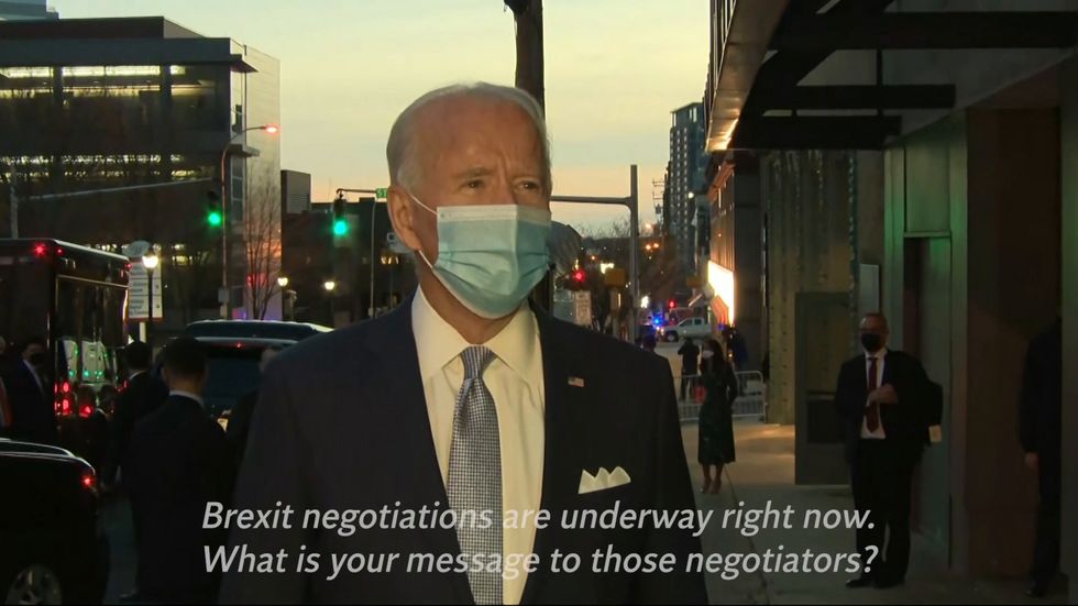 Joe Biden says he does not want 'guarded border' between Ireland and Northern Ireland