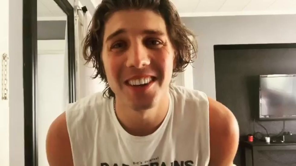 Lukas Gage catches British director insulting his apartment in Zoom gaff