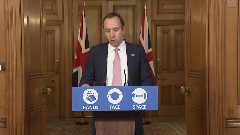 Coronavirus: Second peak flattening, says health secretary Matt Hancock