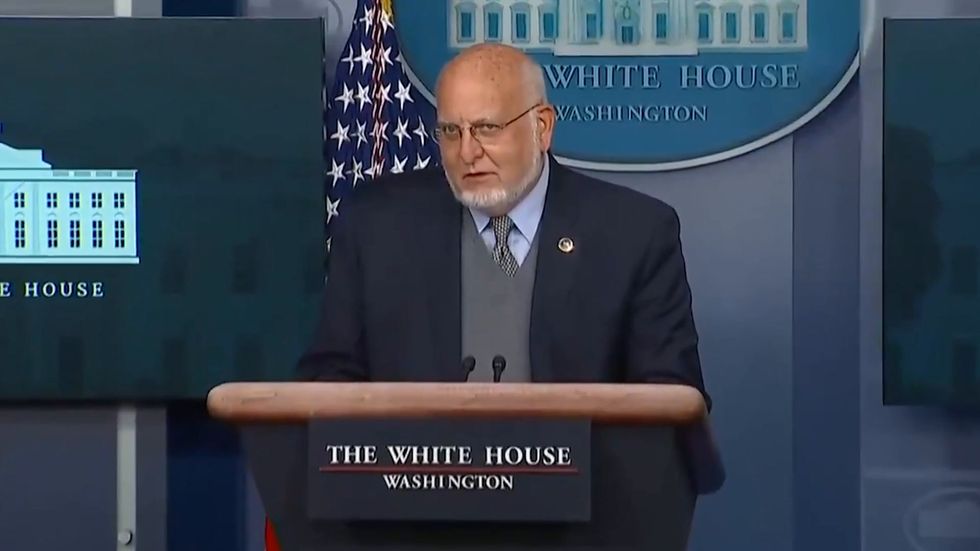 "Masks work" says mask-less Robert Redfield at Coronavirus Task Force conference