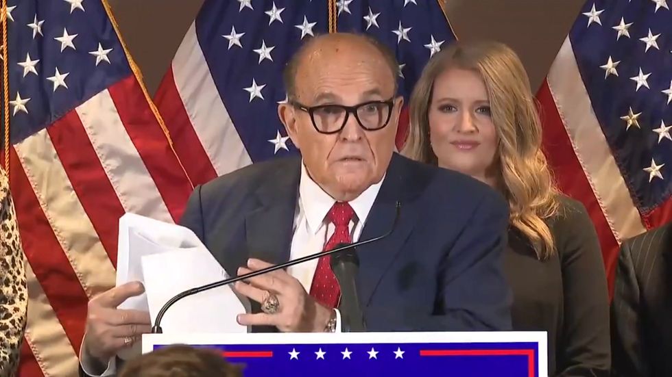 Giuliani attacks media for their 'pathological hatred' of Trump