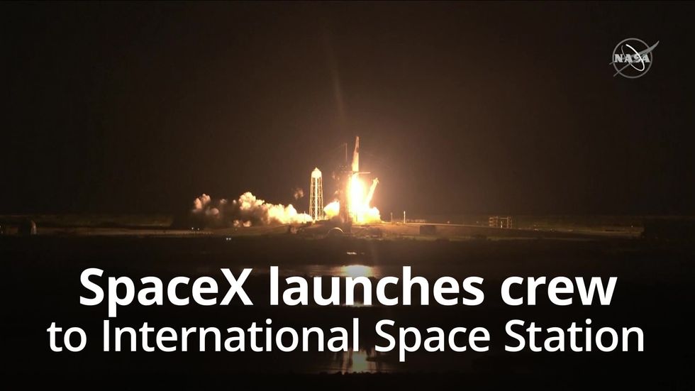 SpaceX launches crew to International Space Station