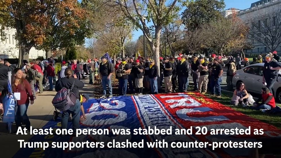 Trump supporters take to Washington DC for the Million MAGA March