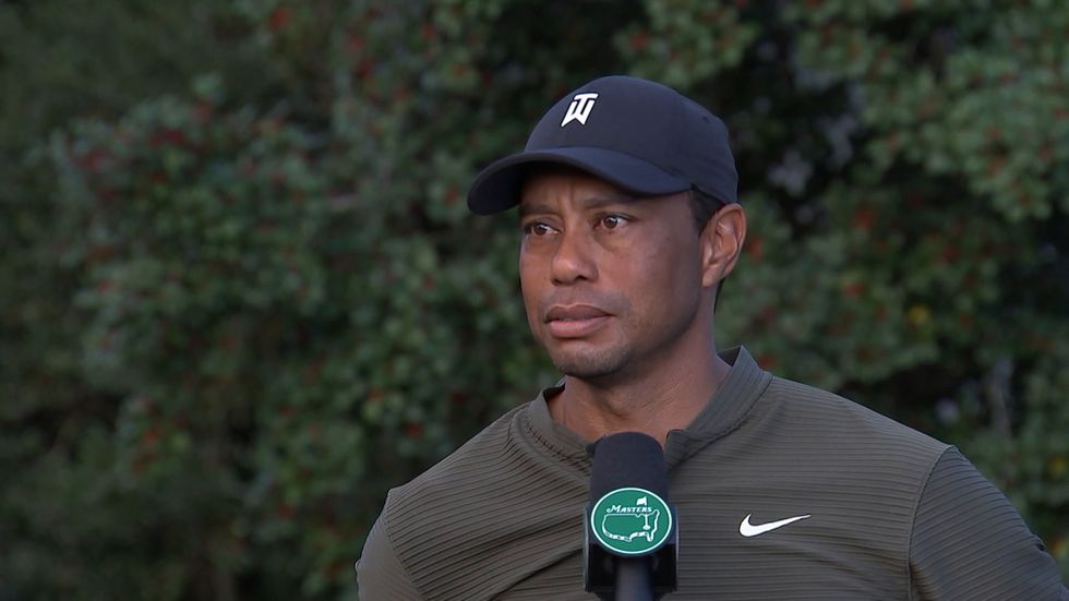 Tiger Woods addresses first round at The Masters after day one