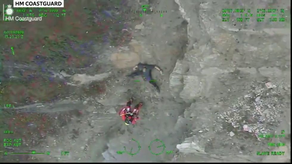 Man rescued after getting stuck on cliff in Dorset