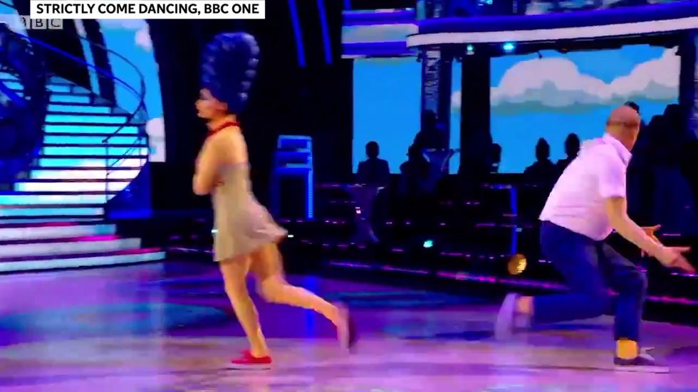Homer and Marge Simpson channeled for Strictly Come Dancing