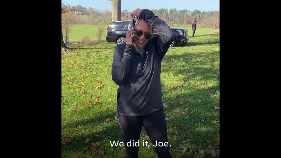 'We did it': Kamala Harris calls president-elect Joe Biden after victory