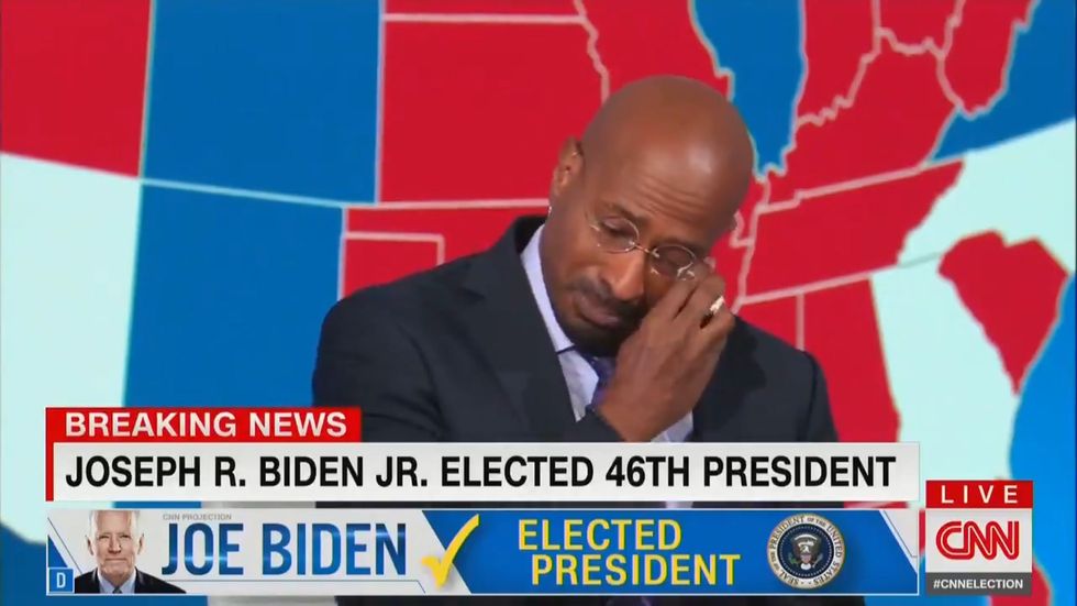 Van Jones breaks down in tears on CNN after Joe Biden wins presidency