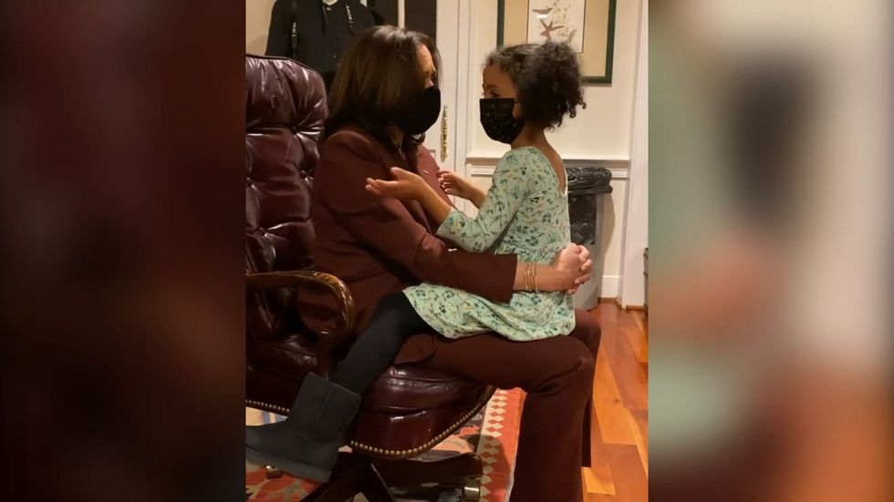 Kamala Harris tells her niece she could be president in viral video